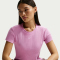 NIKE Sportswear Rib T-Shirt Damen 503 - lt magenta/white M