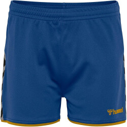 hummel Authentic Polyester Shorts Damen true blue/sports yellow XS