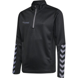 hummel Authentic 1/2-Zip Sweatshirt Kinder black/asphalt 116