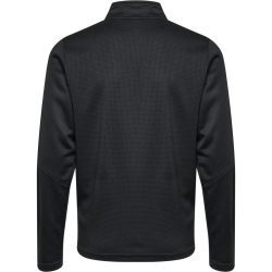 hummel Authentic 1/2-Zip Sweatshirt Kinder black/asphalt 128