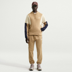 NIKE Club Fleece Kapuzen-Trainingsanzug Herren 297 - parachute beige/obsidian/lt khaki/white XS