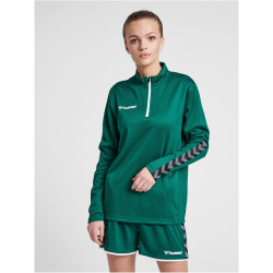 hummel Authentic 1/2-Zip Sweatshirt Damen evergreen XS