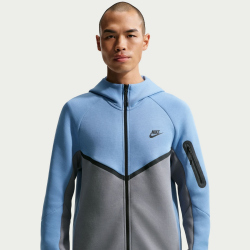 NIKE Tech Fleece Windrunner Kapuzenjacke 486 - work blue/cool grey/black S