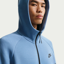 NIKE Tech Fleece Windrunner Kapuzenjacke 486 - work blue/cool grey/black M