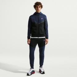NIKE Tech Fleece Windrunner Kapuzenjacke 452 - obsidian/black/bright violet XS