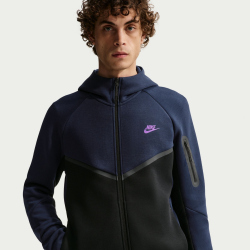 NIKE Tech Fleece Windrunner Kapuzenjacke 452 - obsidian/black/bright violet M