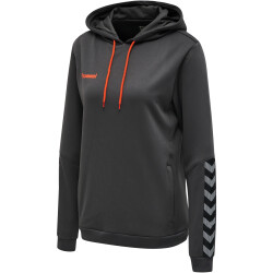hummel Authentic Polyester Hoodie Damen asphalt XS