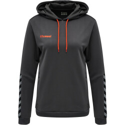 hummel Authentic Polyester Hoodie Damen asphalt M