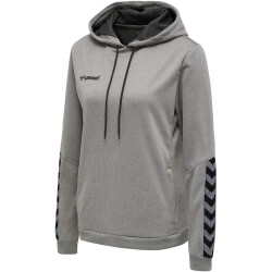hummel Authentic Polyester Hoodie Damen grey melange XS