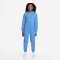 NIKE Sportswear Club Fleece Kapuzen-Trainingsanzug Kinder 412 - university blue/university blue/white M (137-147 cm)