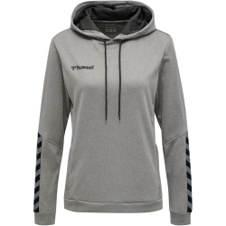hummel Authentic Polyester Hoodie Damen grey melange L