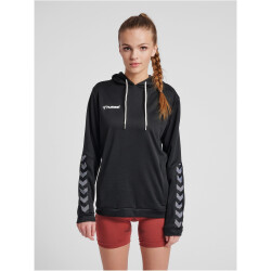 hummel Authentic Polyester Hoodie Damen black/white XS