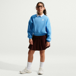 NIKE Sportswear Club Fleece Boxy Crewneck Sweatshirt Mädchen 412 - university blue/university blue/white XS (122-128 cm)