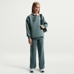 NIKE Sportswear Club Fleece Wide Leg Jogginghose Mädchen 382 - mineral slate/mineral slate/white S (128-137 cm)