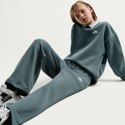 NIKE Sportswear Club Fleece Wide Leg Jogginghose Mädchen 382 - mineral slate/mineral slate/white S (128-137 cm)