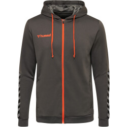 hummel Authentic Polyester Kapuzenjacke Herren asphalt S