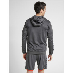 hummel Authentic Polyester Kapuzenjacke Herren asphalt S