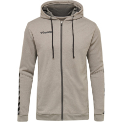 hummel Authentic Polyester Kapuzenjacke Herren grey melange 3XL