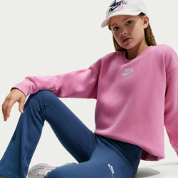 NIKE Sportswear Classic High-Waist Flared Leggings Mädchen 461 - mystic navy/white M (137-146 cm)