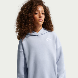 NIKE Sportswear Club Fleece Oversize Hoodie Kinder 057 - ghost/ghost/white XS (122-128 cm)