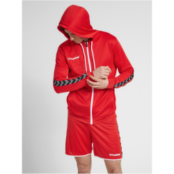 hummel Authentic Polyester Kapuzenjacke Herren true red XL