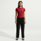 NIKE Sportswear Chill Knit Mod-Cropped T-Shirt Damen 613 - team crimson/white XS