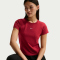 NIKE Sportswear Chill Knit Mod-Cropped T-Shirt Damen 613 - team crimson/white XL