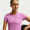 NIKE Sportswear Chill Knit Mod-Cropped T-Shirt Damen 504 - lt magenta/white XL