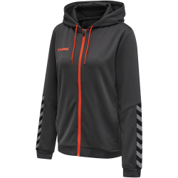 hummel Authentic Polyester Kapuzenjacke Damen asphalt XS