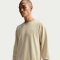 NIKE Club French Terry Sweatshirt Herren 229 - lt khaki/white XS
