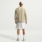 NIKE Club French Terry Sweatshirt Herren 229 - lt khaki/white XS