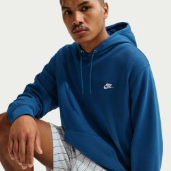 NIKE Club French Terry Hoodie Herren 476 - court blue/court blue/white XL