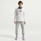 NIKE Club French Terry Jogginghose Herren 077 - lt smoke grey/lt smoke grey/white XS