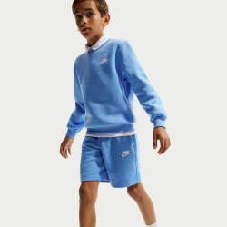 NIKE Sportswear Club Fleece French Terry Shorts Kinder 412 - university blue/white XL (158-170 cm)