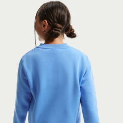 NIKE Sportswear Club Fleece Sweatshirt Kinder 412 - university blue/white S (128-137 cm)
