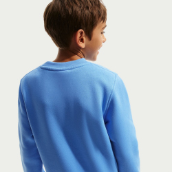 NIKE Sportswear Club Fleece Sweatshirt Kinder 412 - university blue/white S (128-137 cm)