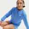 NIKE Sportswear Club Fleece Sweatshirt Kinder 412 - university blue/white S (128-137 cm)
