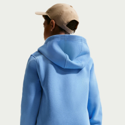 NIKE Sportswear Club Fleece Hoodie Kinder 414 - university blue/white L (147-158 cm)