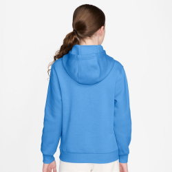 NIKE Sportswear Club Fleece Hoodie Kinder 414 - university blue/white L (147-158 cm)
