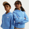 NIKE Sportswear Club Fleece Hoodie Kinder 414 - university blue/white L (147-158 cm)