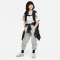NIKE Sportswear Club Fleece Oversized Jogginghose Kinder 063 - dk grey heather/base grey/white S (128-137 cm)