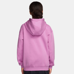 NIKE Sportswear Club Fleece Oversized Kapuzenjacke Kinder 503 - lt magenta/white XL (158-170 cm)