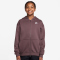NIKE Sportswear Club Fleece Oversized Kapuzenjacke Kinder 502 - tattoo/white S (128-137 cm)