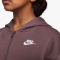 NIKE Sportswear Club Fleece Oversized Kapuzenjacke Kinder 502 - tattoo/white S (128-137 cm)