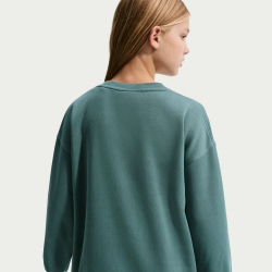 NIKE Sportswear Club Fleece Oversized Sweatshirt Kinder 382 - mineral slate/mineral slate/white S (128-137 cm)