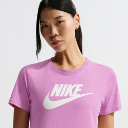 NIKE Sportswear Essentials Logo T-Shirt Damen 503 - lt magenta/white S
