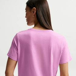 NIKE Sportswear Club Essentials T-Shirt Damen 503 - lt magenta/white L