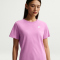 NIKE Sportswear Club Essentials T-Shirt Damen 503 - lt magenta/white XL