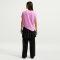 NIKE Sportswear Club Essentials T-Shirt Damen 503 - lt magenta/white XL