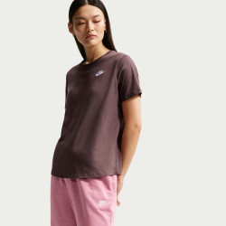 NIKE Sportswear Club Essentials T-Shirt Damen 502 - tattoo/white L